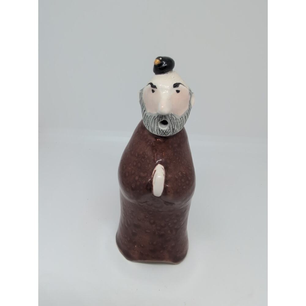 Vintage Stuart Bass Pie Bird Vent/Funnel * Monk /Bald Man * signed ENGLAND